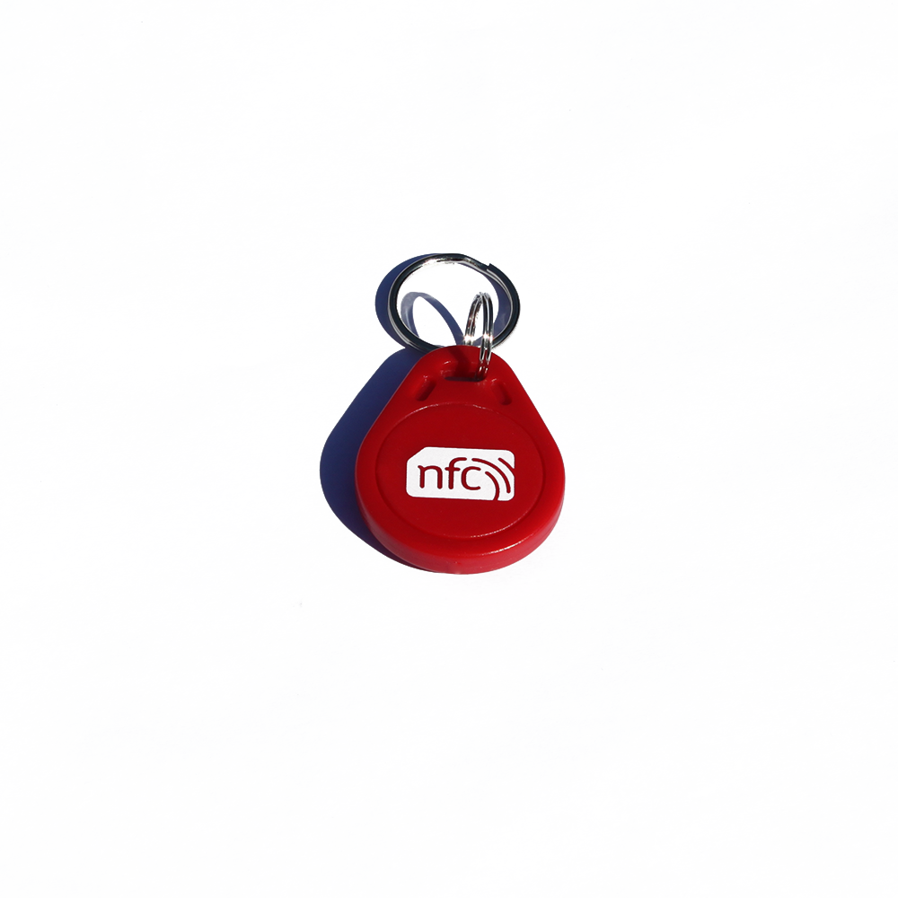10  NFC Red ABS Key Fobs / Key Rings  NXP NTAG213 works with Android and IOS