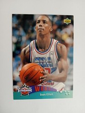 CARD UPPER DECK 92-93 NBA ITA EAST ALL STAR SEAN ELLIOTT n 19