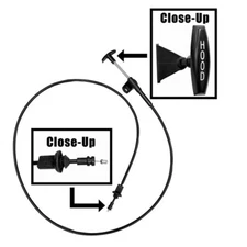 1977-80 Chevy/GMC Pickup, Blazer, Jimmy, Suburban Hood Release Cable - Long