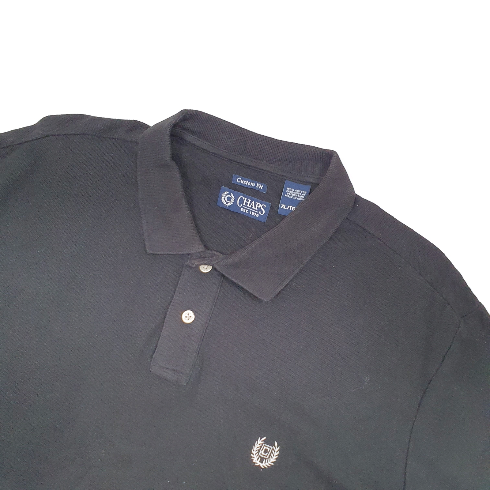 RALPH LAUREN Black Polo Shirt Short Sleeve Mens XL image 3