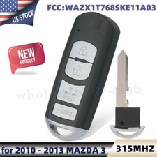 For 2010-2013 Mazda 3 Keyless Entry Smart Remote Fob 4 Buttons Wazx1t768ske11a03