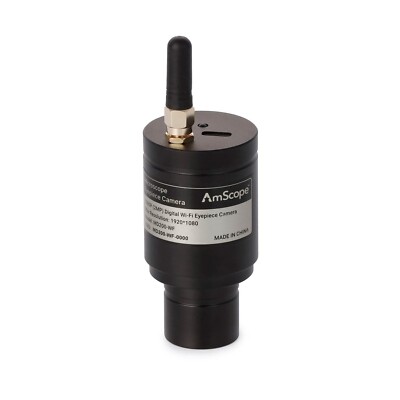 AmScope MD Series Wi-Fi Digital Eyepiece Microscope Camera-1080P 2MP Color CMOS