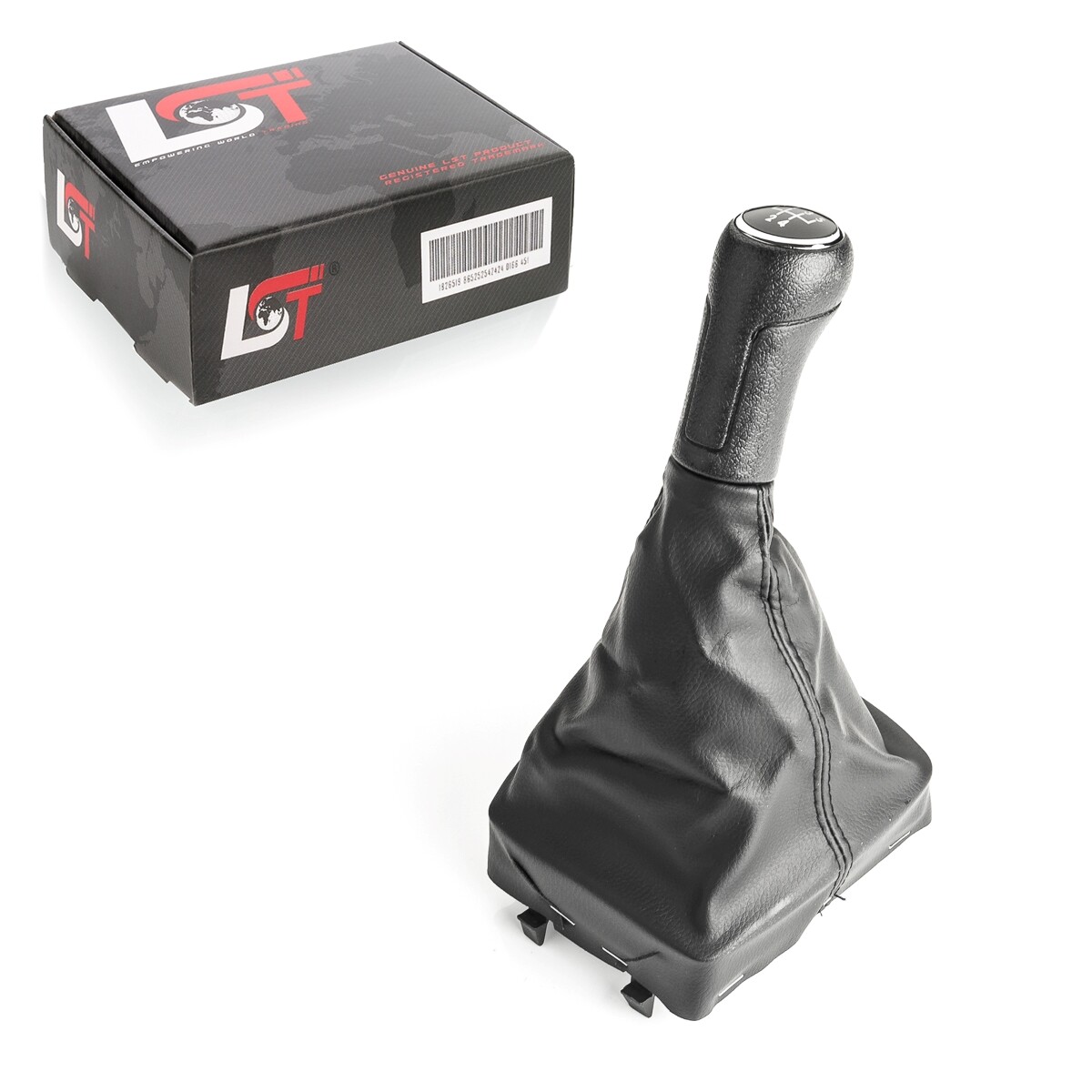 Gear Shift Knob Lever with Shift Boot 5 Gear for VW Polo 9N