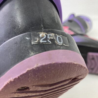 Nordica N757 Vintage Ski Boots 25.0 Purple Black Men Size 7