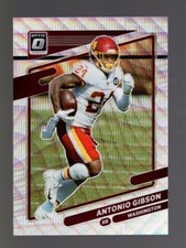 2021 OPTIC PREMIUM BOX SET WAVE PRIZM #4 ANTONIO GIBSON /299 W/LINE QTY