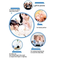 Intraoral Endoscope Lens Dental Camera LCD Screen LED Light for Oral Ear Nose