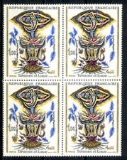 FRANCE 1493 x 4, TAPISSERIE LURCAT 1966  NEUF xx, TRES BEAU