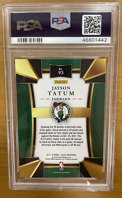 Jayson Tatum 2017 Panini Select #93 Mint Grade PSA 9 | eBay