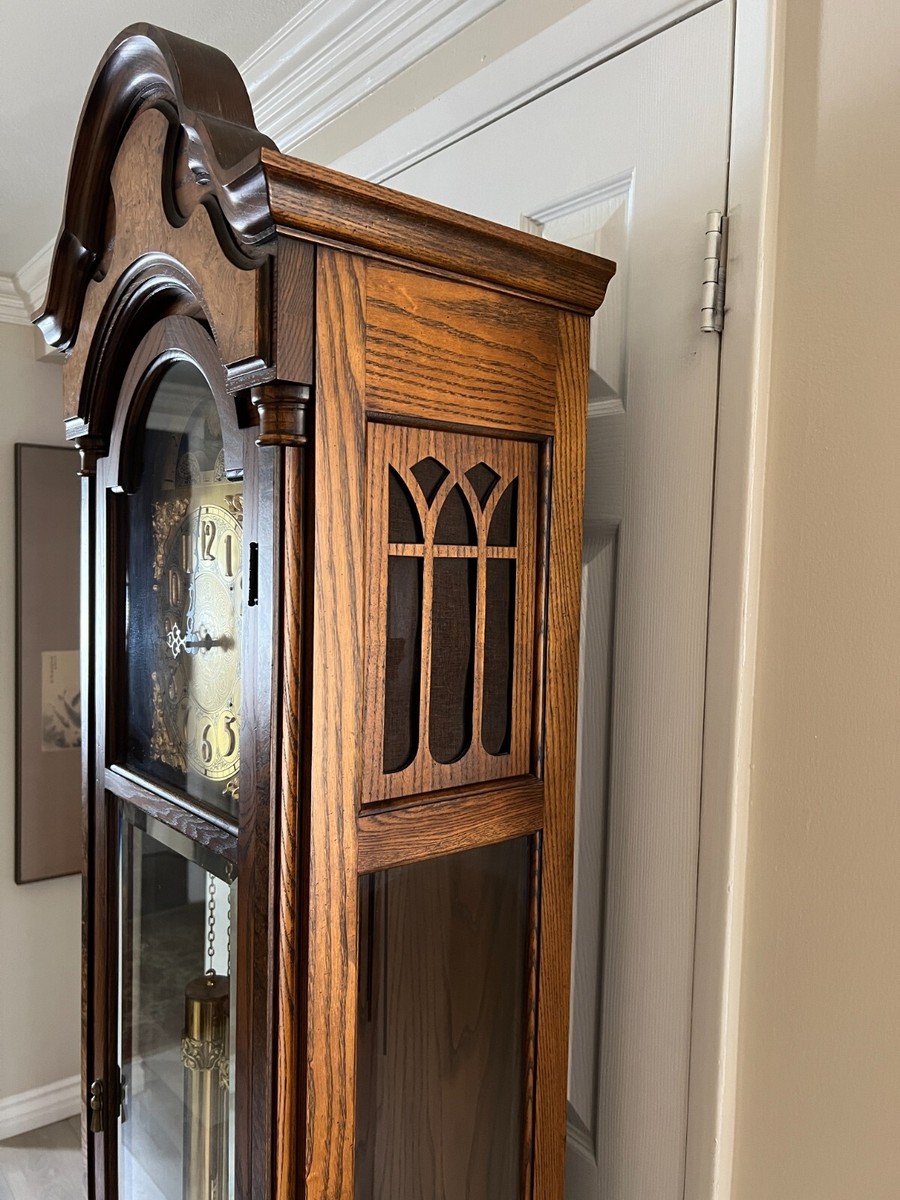 Vintage Colonial of Zeeland Grandfather Clock, Good Working, 78