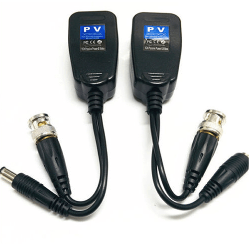 10 Pair CCTV Coax BNC Video Power Balun Transceiver to CAT5e 6 RJ45 Connector - Picture 3 of 4