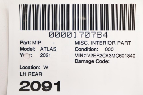 2018 - 2024 VOLKSWAGEN ATLAS REAR RIGHT OR LEFT QUARTER AIR PRESSURE VENT OEM - Foto 11 di 11