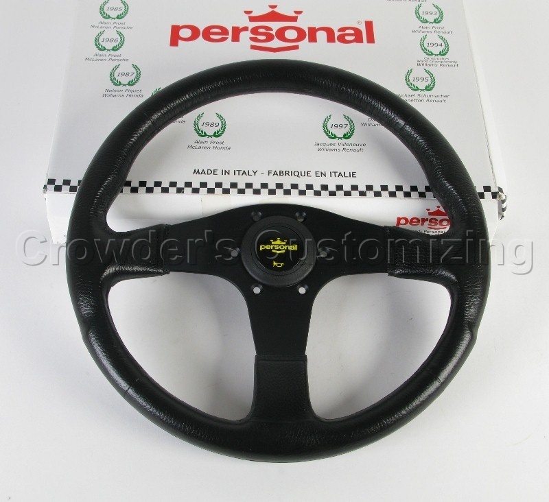 Personal Steering Wheel - Blitz - 350 mm Black Polyurethane with