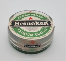 Heineken Vintage Bar Coaster Set of 17 with Holder