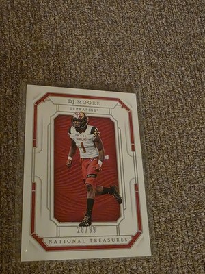 A39,889 - 2019 Panini National Treasures Collegiate #37 D.J. Moore/99
