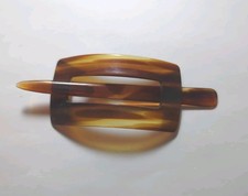 Faux Tortoise Shell Hair Holder W/Stick Made In France