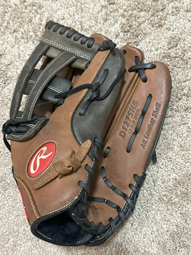 Gant Baseball Rawlings D1275HB Cuir Marron Gaucher 12 3/4" - Neuf Sans étiquettes