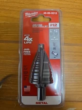 Milwaukee 48-89-9212 #12 Step Bit Jam Free Metal Brand New Sealed