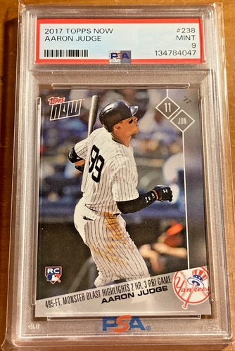 2017 Topps Now Aaron Judge Rookie RC #238 PSA 9 MINT Yankees
