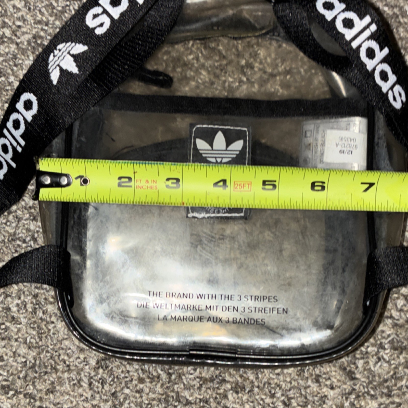 adidas Clear Small Backpack Adjustable Strap Tran… - image 4