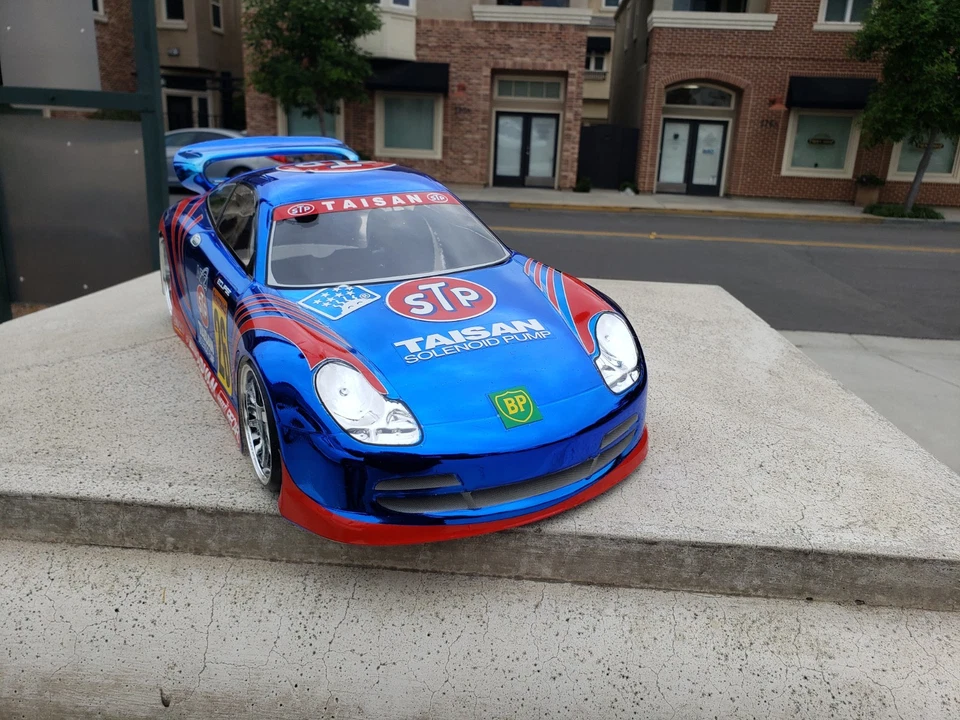 Pintura personalizada 200 mm 1/10 PORSCHE 911 4Tec2 drift HPI DC10 YD2 MST TT02 solo carrocería Foto 2 de 4