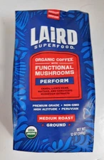 Laird Functional Mushroom Coffee, Perform, Ground, Medium Roast, 12 oz (340 g)