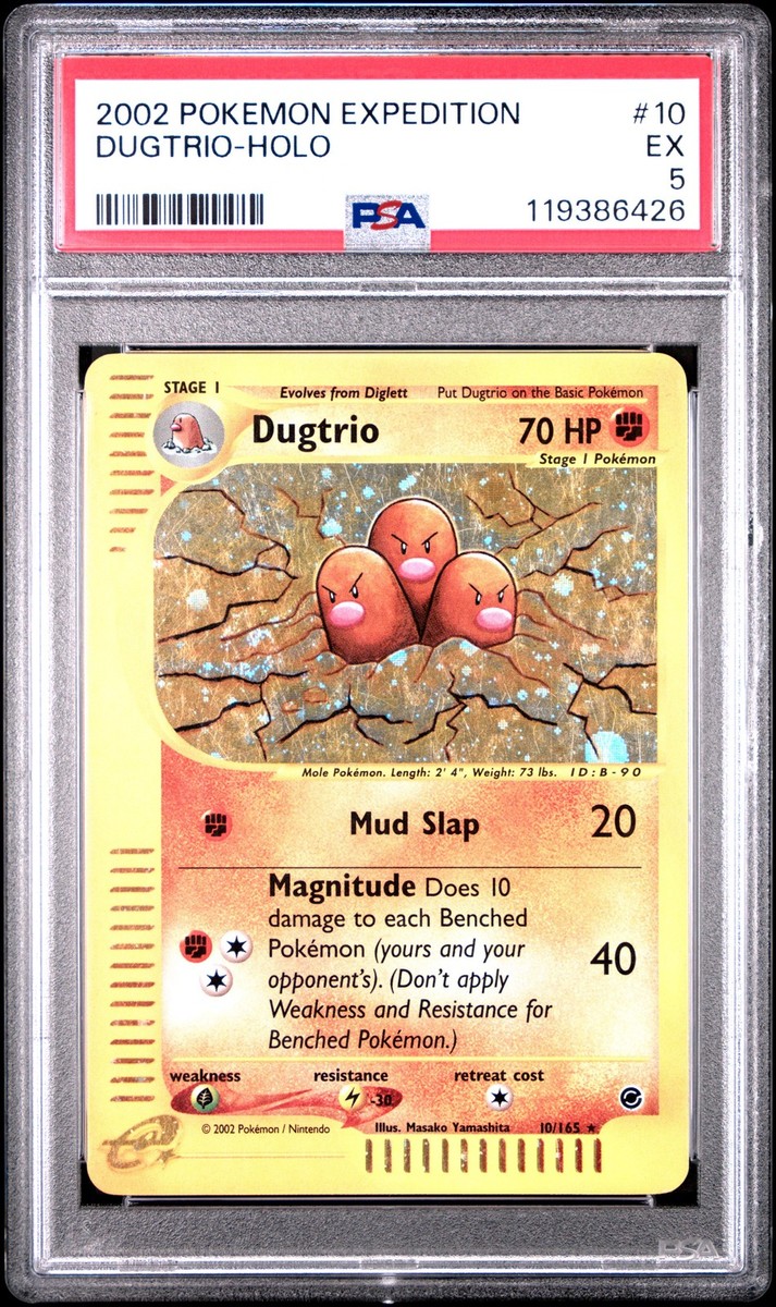 2002 POKEMON EXPEDITION #10 DUGTRIO-HOLO PSA 5 | eBay