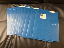 Mead Five Star 4 Pocket Laminated Paper Folder 33106 QTY 10 Blue
