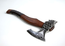 Viking Wolf Bearded Hammer Axe 20" OA Norse Skegg x Fenrir Ragnar k Epic 