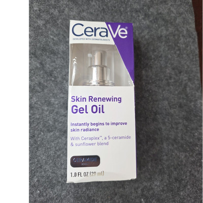 CeraVe Skin Renewing Gel Oil Face Moisturizer Ceramide Fragrance-Free 1.0 oz