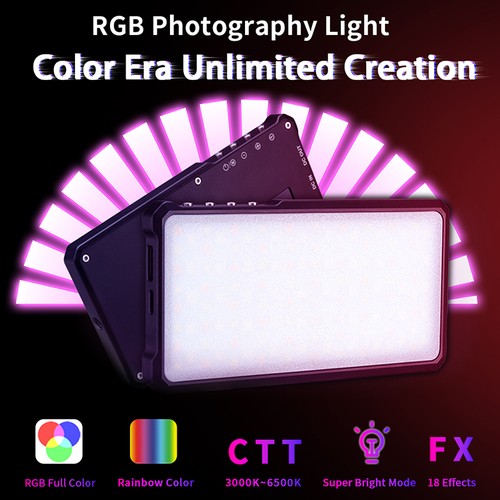 Colorful VIJIM VL-3 LED Video Photo Light Panel Full Color Photography Lighting