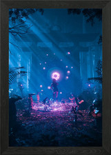 Tor Monster gerahmtes Wandbild Poster Leinwanddruck Bild