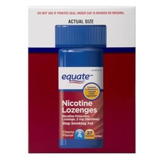 EQUATE Nicotine Lozenges Cinnamon Flavor 2 MG 108 Count Exp 1/28