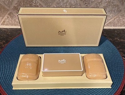Hermes Paris Savon Parfume Caleche Collection Perfumed 3 Soap Box Set