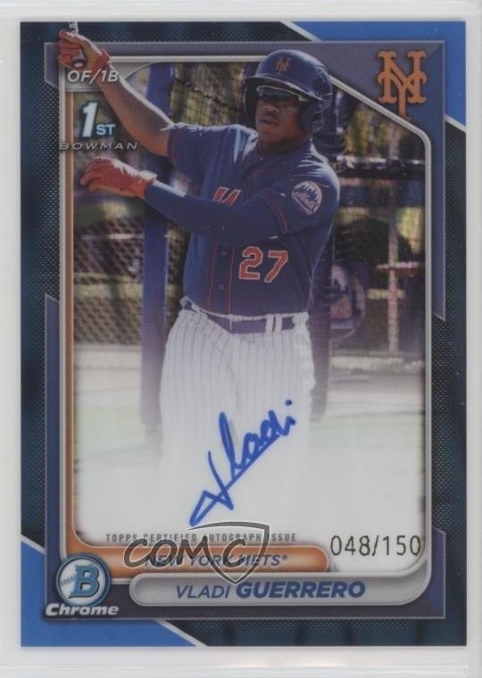 2024 Bowman Chrome Prospect Blue Refractor /150 Vladi Guerrero #CPA-VG Auto 2u3