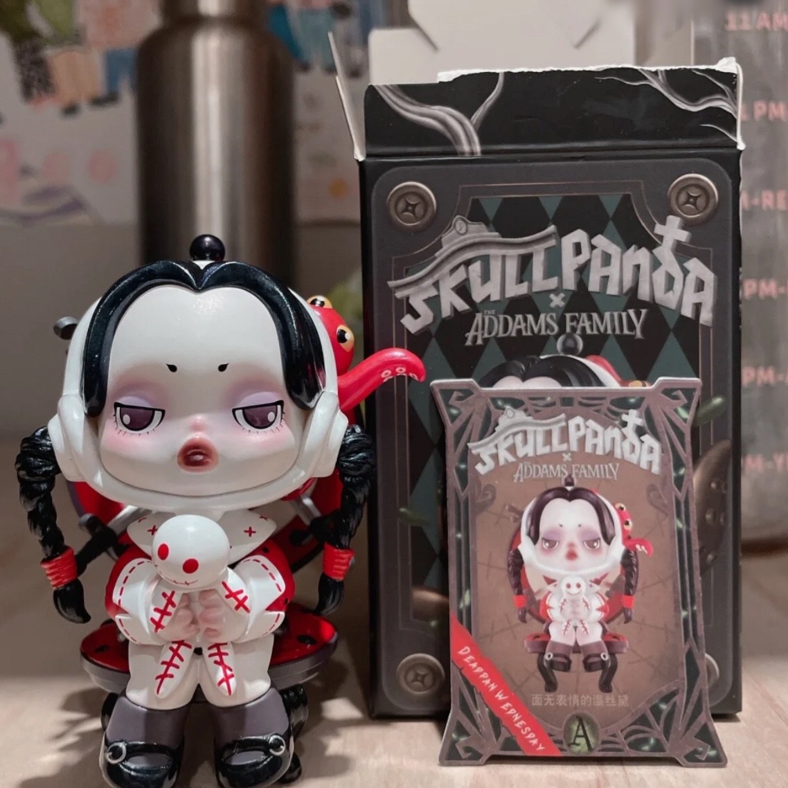 POP MART x SKULLPANDA A Family Series Deadpan Wednesday Secret
