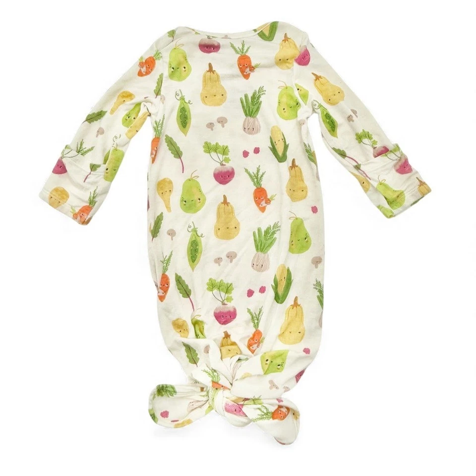 Angel Dear Baby Veggie Life Vestido de Dormir Anudado 0-3M Bambú Viscosa Modal Lujo Foto 4 de 4