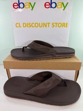 NEW FLOJOS MEN'S FLIP FLOP -BROWN- FREESHIP