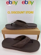 NEW FLOJOS MEN'S FLIP FLOP -BROWN- FREESHIP