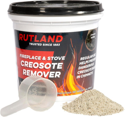 Rutland Creosote Remover, Fireplace, Wood Stove & Chimney Cleaner, 2 Lb Tub