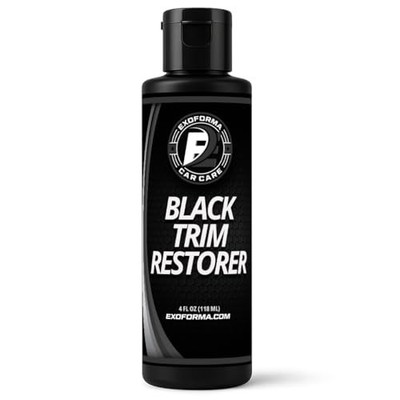 ExoForma Black Trim Restorer - Restores Factory Black to Plastic Trim - Protects