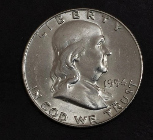 1954 D Franklin Half Dollar Choice BU   Lot 5148