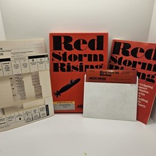 Red Storm Rising Commodore 64/128 Complete CIB MicroProse 5.25" Disk Untested image