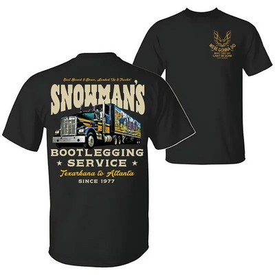 Winter outfit Snowman's Bootlegging Service 2-Side T-Shirt, Smokeyy
