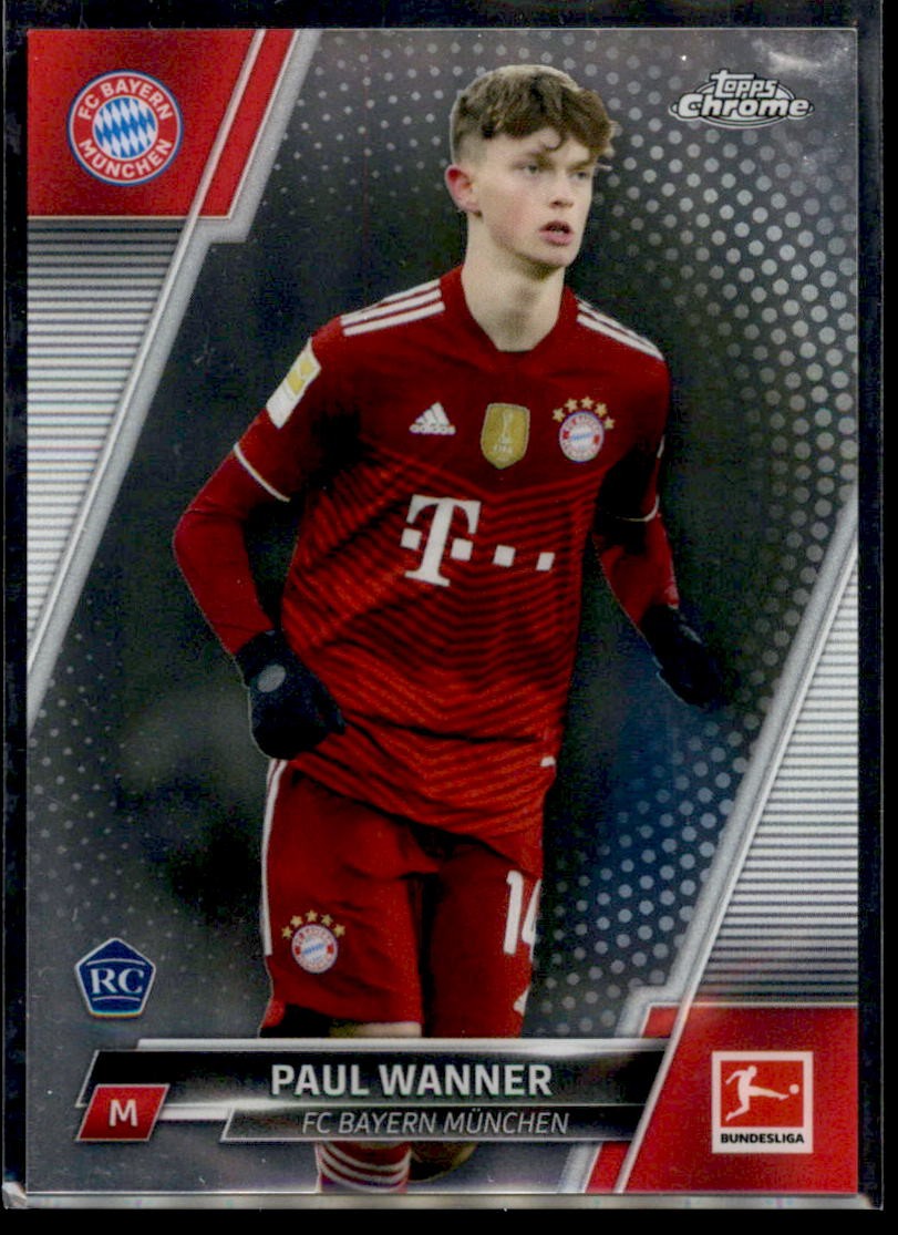 Paul Wanner Topps 2021-22 Topps Chrome Bundesliga #46 Rookie