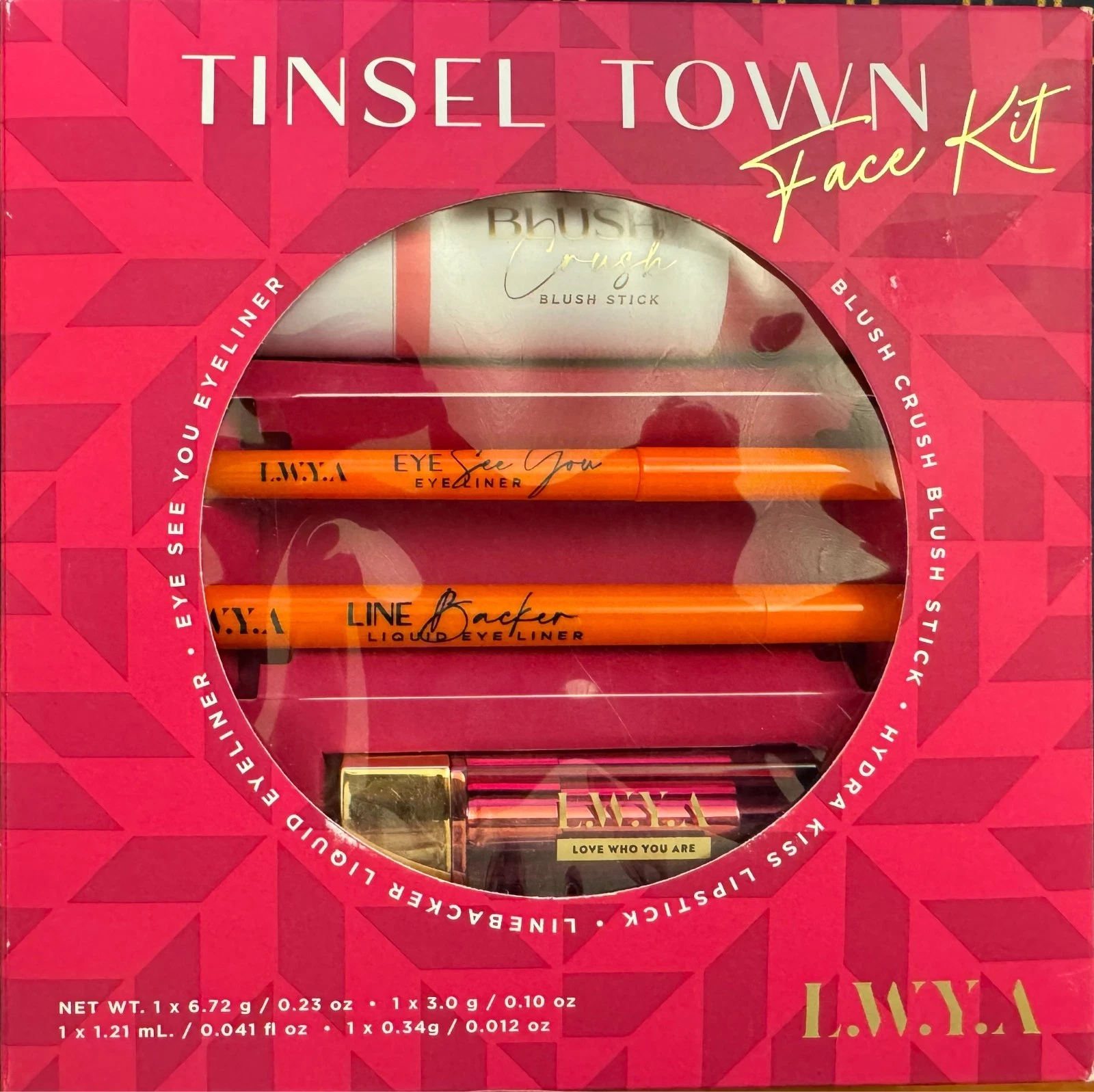 LWYA by Kim Gravel TINSEL TOWN Face Kit 4-pc LIMITED EDITION Gift Set (Sugar)