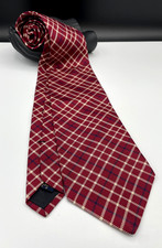 Brooks Brothers MAKERS Men's Silk Tie Red Plaids Made in the USA