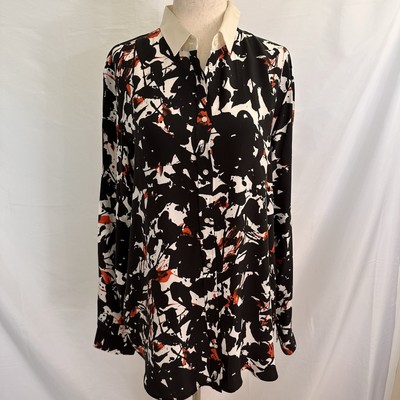 Hugo Boss Bamia 100% Silk  Top 12 XL  Womens Blouse