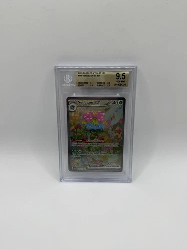 Venusaur EX SIR 198/165 Scarlet & Violet 151 Holo BGS 9.5 Strong subgrades! 🔥💎