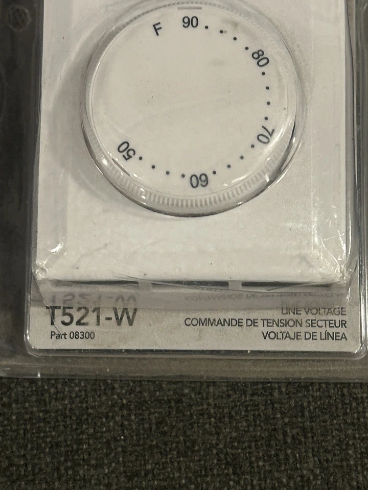 Cadet Mechanical Wall Thermostat T521-W Electric Baseboard or Wall Heaters NEW - Image 3 of 4