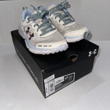 Under Armour UA GGS Assert 10 Shoes Girls Size 3.5Y Beige Running 3026189-279